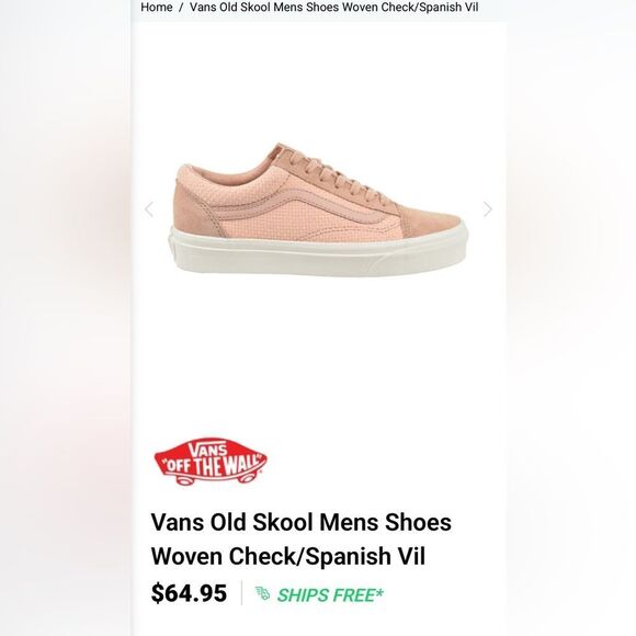 🔥 Vans Old Skool Woven Check Spanish Villa Suede Canvas Shoes Women Sz 10 - EUC - Picture 12 of 13